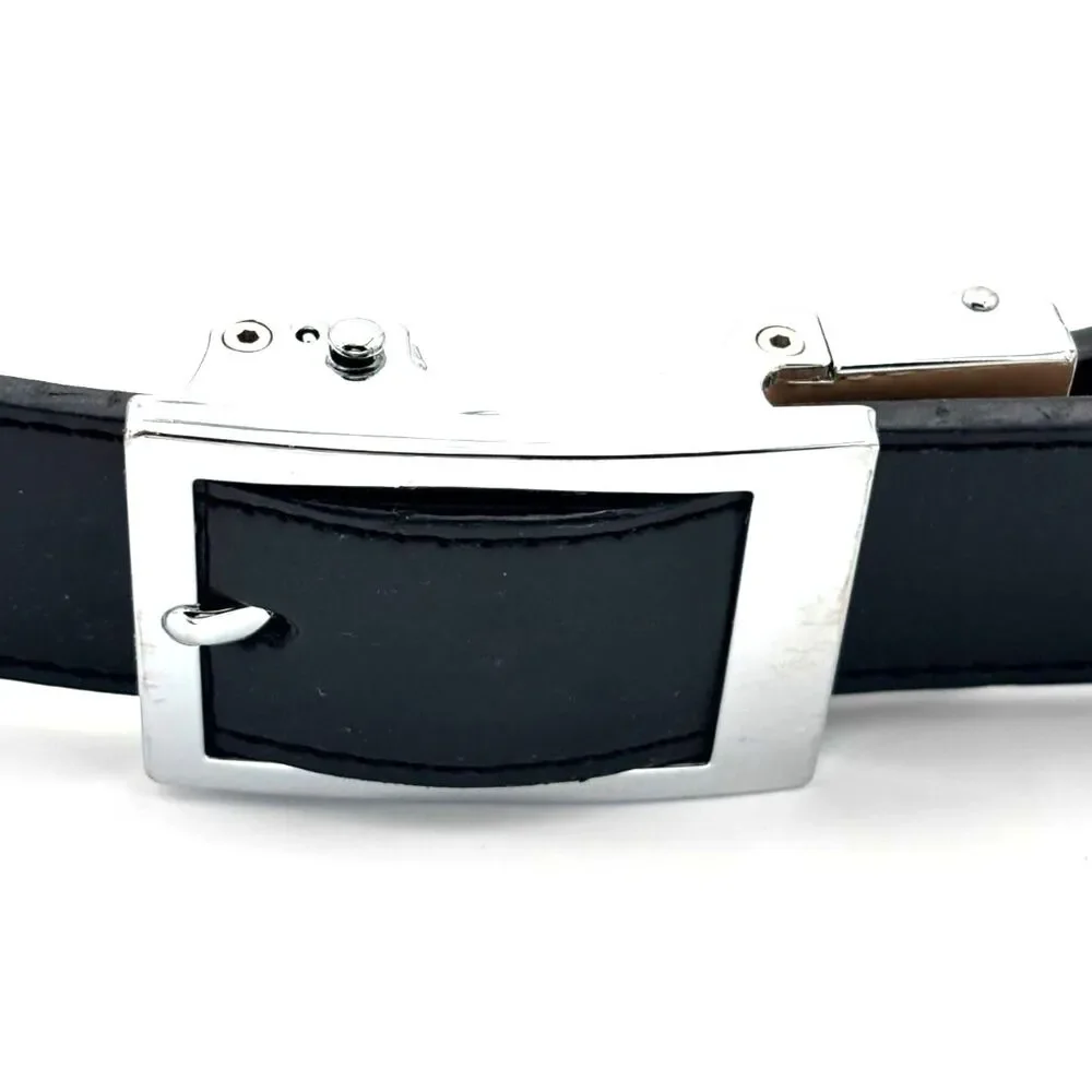Nexbelt Men's Classic Ebony Dress Ratchet Belt 1 3/8-Cut to 36